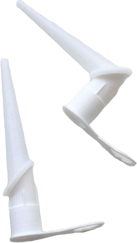 Fugedyse drejelig til tuber. Kan også anvendes som topdyseforlænger. Sælges i poser med 5 stk. Anvendes til tuber i størrelse fra 290 ml. og til 310 ml.